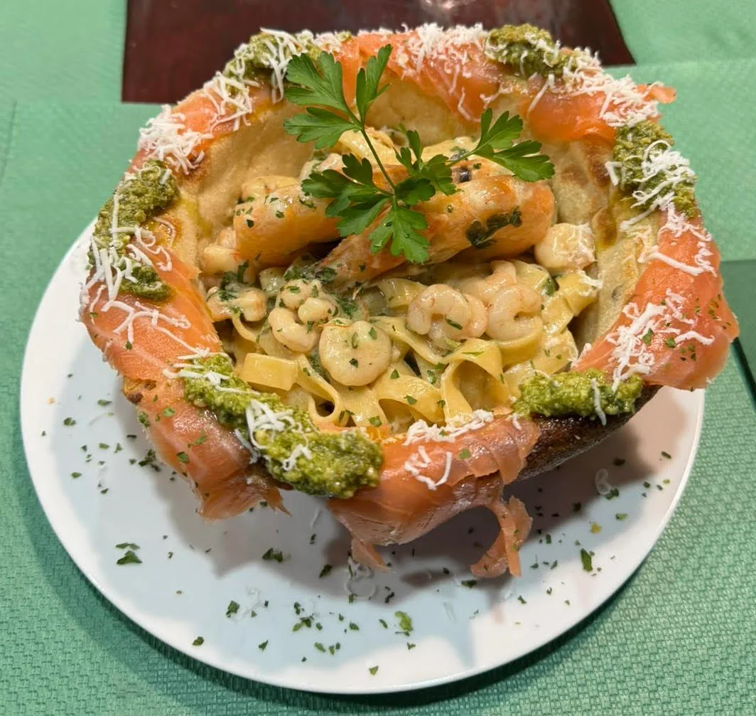 Detalle de pizza artesanal